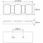 Led Autolamps Led 275Garwm Combination Lamp - 275mm X 100mm X 33mm