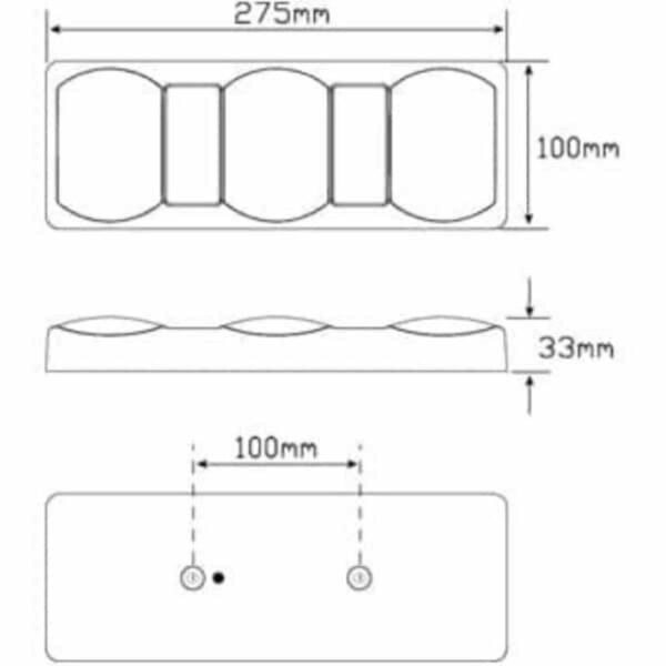 Led Autolamps Led 275Garwm Combination Lamp - 275mm X 100mm X 33mm