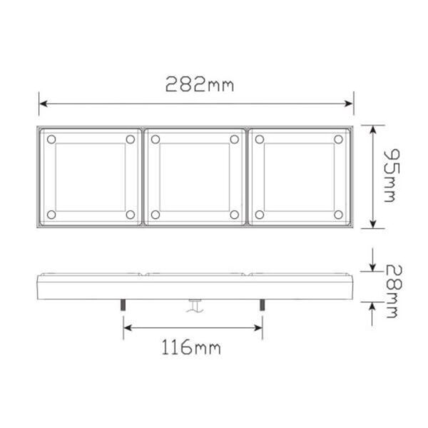 LED Autolamps 280ARWM 12/24V 280 Mini Jumbo Stop/Tail/Indicator/Reverse LED