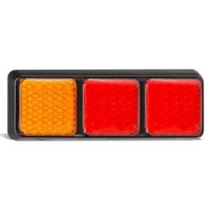 Led Autolamp 282ARRMB - Stop/Tail/Indicator LED Light 12/24v Amber/Red/Red Lens 48 LEDs