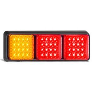 Led Autolamp 282ARRMB - Stop/Tail/Indicator LED Light 12/24v Amber/Red/Red Lens 48 LEDs