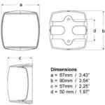 "Hella Naviled Pro 3Nm Masthead Black Shroud Navigation Lamp - Illuminate Your Way!"