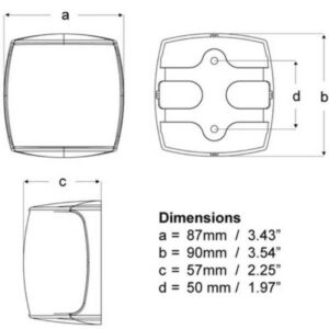 "Hella Naviled Pro 3Nm Masthead Black Shroud Navigation Lamp - Illuminate Your Way!"