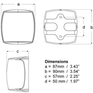 "Hella Naviled Pro 5Nm Masthead Black Shroud Self-Diagnostic Navigation Lamp | Navigation Lighting Solution"