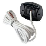 "Hella 2Nm Port Red Lamp with Black Shroud - Illuminate Your Space!"