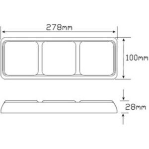 Led Autolamps 80Barr Stop/Tail/Indicator Triple Combination Lamp