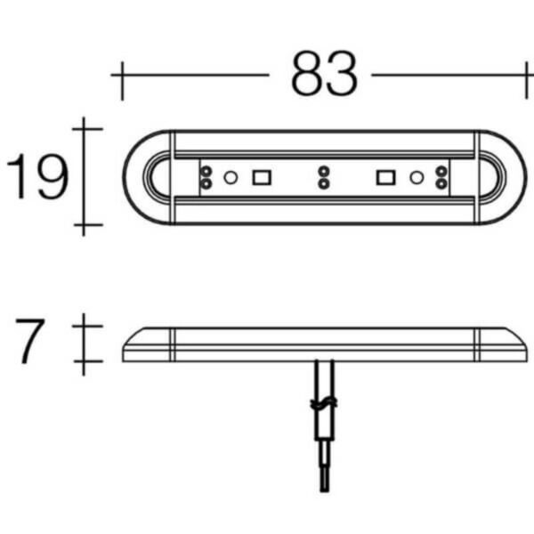 "Narva 12V 83mm High Powered LED Strip Lamp - Brighten Up Your Home!"