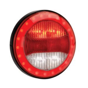 Narva 94319 9-33V L.E.D Rear Stop & Reverse Lamp with Red Tail Ring