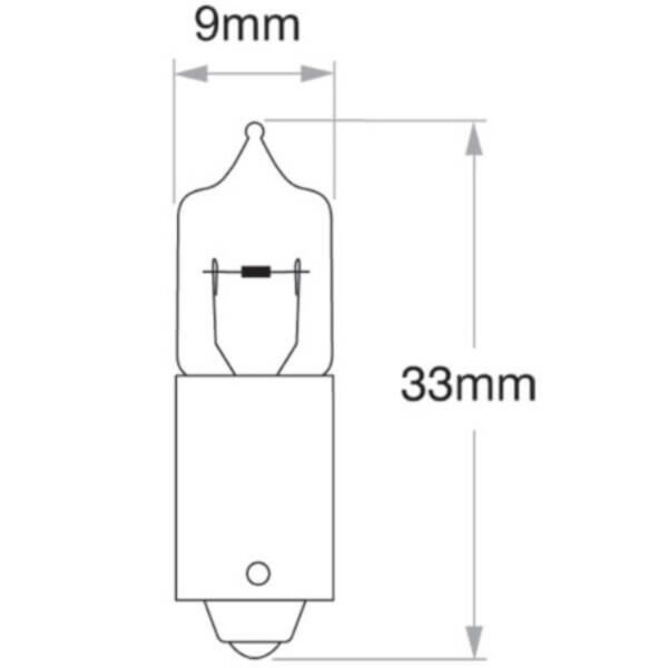 Oex Bayonet Globe 12V 20W Standard - 1 Piece