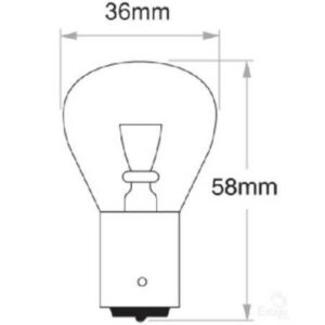 "Oex Bayonet Globe 12V 45W Standard - 1 Piece | High Quality Lighting Solution"