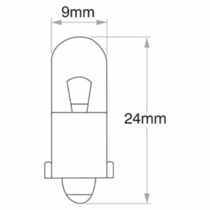 "Narva 47643 12V 3W Standard Bayonet Globe - 1 Piece"