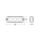 Narva Led Strobe Amber 12 Or 24V Permanent Mount