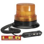 "Amber 12-80V Magnetic Mount LED Beacon Light by Narva: Illuminate Your Workspace"