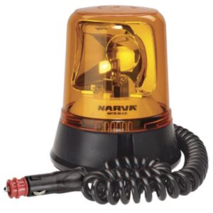 Narva 85658A 12/24V Amber Optimax Rotating Beacon Magnetic