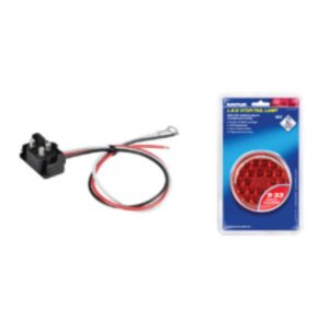 Narva 94046 9-33V LED Rear Stop/Tail Lamp Kit (Red) with Vinyl Grommet - Brighten Your Vehicle's Rear Lighting