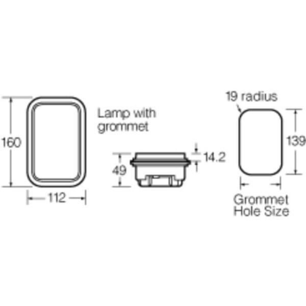 12V Narva Reverse Light LED Modular Mount - Brighten Your Drive!