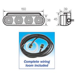 Narva LED DRL Kit 9-33V With Park Function & Adjustable Bracket - Enhance Your Vehicle's Visibility!