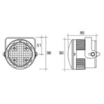 Narva 9-33V LED Daytime Running Lamp Kit with Adjustable Bracket