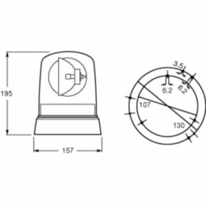 "Hella Revolving Beacon Kl 7000: High-Visibility Safety Beacon for Maximum Security"