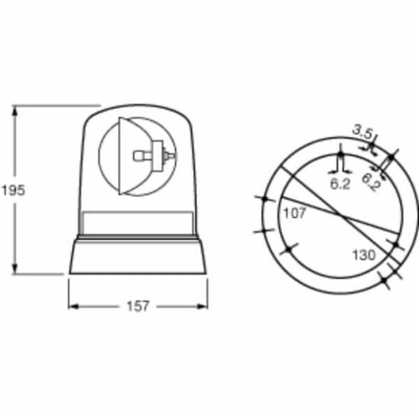 "Hella Revolving Beacon Kl 7000: High-Visibility Safety Beacon for Maximum Security"