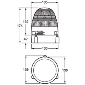 "Hella Revolving Beacon Rotafix: High-Visibility Safety Beacon for Maximum Security"