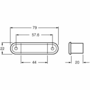 "Hella LED Flush Mount Front Position/End Outline Lamp - Brighten Your Vehicle's Exterior"