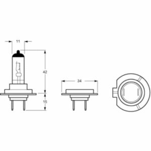 "Hella H7 Halogen Bulb 12V 55W - Longlife: Bright, Durable Lighting for Your Vehicle"