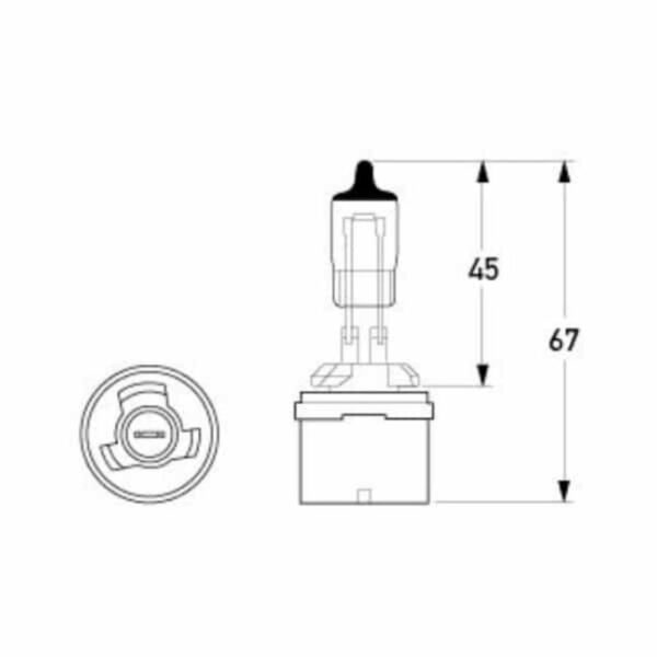 "Hella 880 Globe 12V 27W Standard - 1 Piece | Bright & Reliable Lighting"