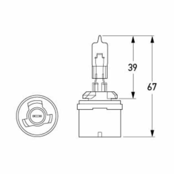 "Hella 890 Globe 12V 27W Standard - 1 Piece | High Quality Lighting Solution"