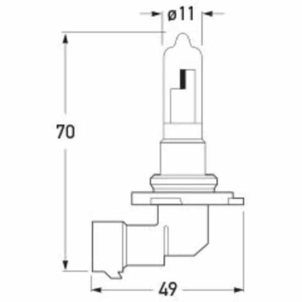 "Hella Ca1255 Hir2 Halogen Bulb 12V 55W - Brighten Up Your Vehicle with Quality Lighting"