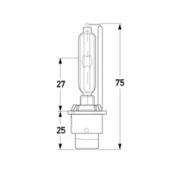 "D2S HID Xenon Gas Discharge Bulb - 70% More Light Output!"