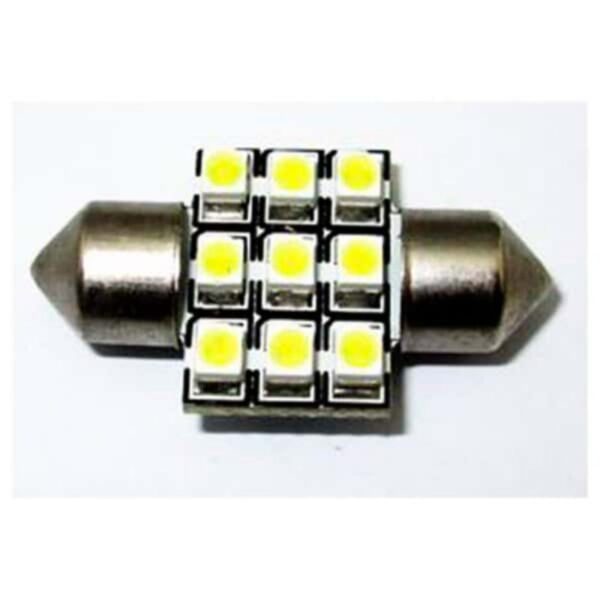 Capital Civic Led 31mm Festoon 9Pcs White 3528Smd