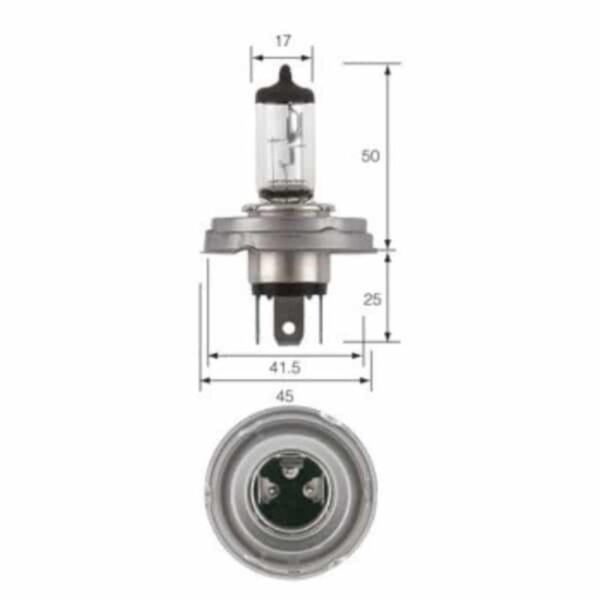 "24V 100/90W P45T Base Narva H4 Globe - Brighten Up Your Vehicle!"