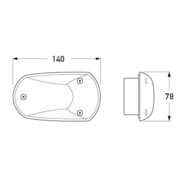 "Hella Supplementary Side Direction Indicator Lamp - Cat. 6 - Improve Visibility & Safety"