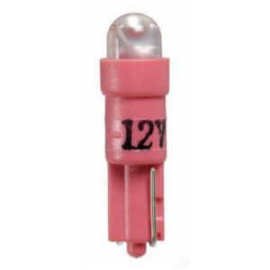 "Red Narva L.E.D Wedge Globes 12V T-5mm Kw2 X 4.6D - 2 Pack"