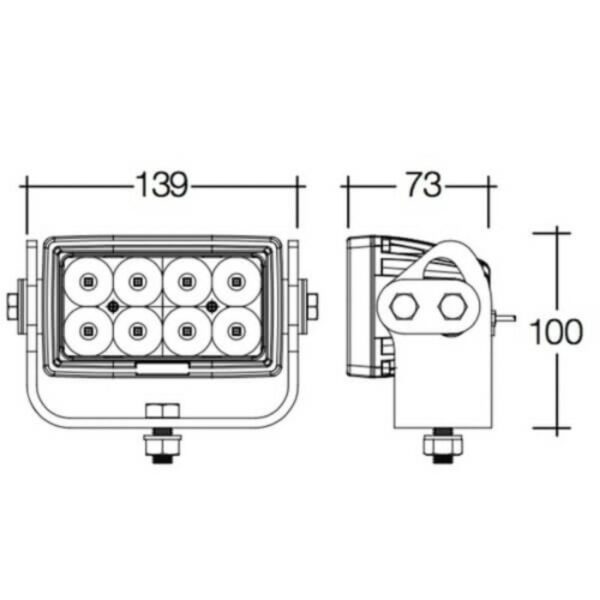 "Narva 9-32V Heavy-Duty LED Work Lamp Flood Beam - 3600 Lumens | Bright, Durable Lighting"