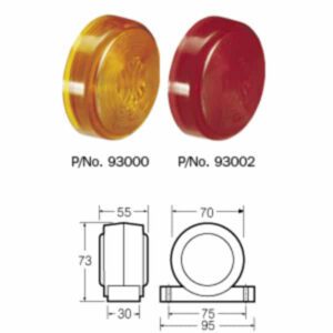 Narva Side Marker Lamp - Sealed Red/Amber Neoprene Body | Bright & Durable Lighting