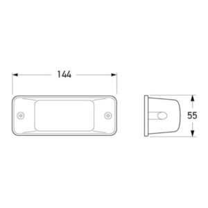 "Hella 2153 Side Direction Indicator Lamp - Enhance Your Vehicle's Visibility"