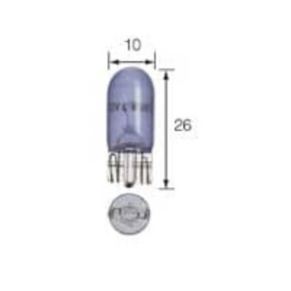 "Narva Premium 12V 5W Wedge Globe - Arctic Blue T-10mm W2.1 X 9.5D"