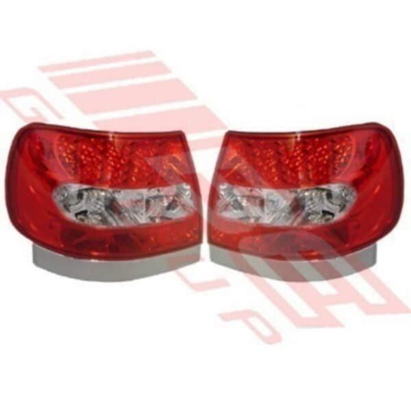 Audi A4 1995 LED Rear Lamp Set - Left & Right - Red/Clear