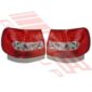 Audi A4 1995 LED Rear Lamp Set - Left & Right - Red/Clear