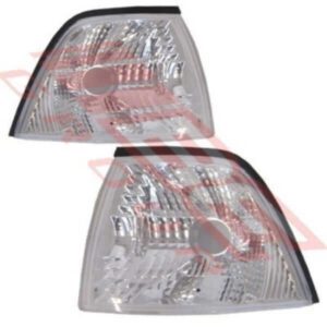 Bmw 3 Series E36 4 Door 1991 - Corner Lamp - Set - Left & Right - Clear Chrome