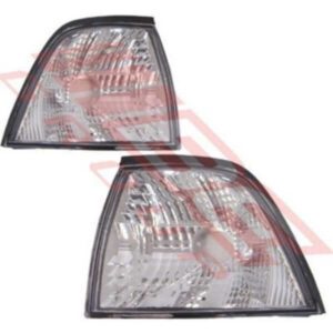 Bmw 3 Series E36 4 Door 1991 - Corner Lamp - Set - Left & Right - Black Chrome