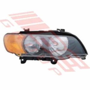 "BMW X5 E53 2000-03 Headlamp - Right Hand - White/Amber Corner Lamp"