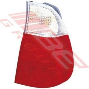 "BMW E53 X5 2000-03 Rear Lamp - Right Hand - Clear Red"