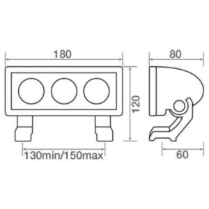 Venta Txl9534L 3 Led 30W Work Lamp 30 Narrow Flood Beam - Inter-Connectable