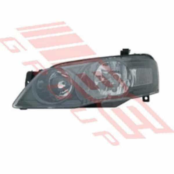 "Ford Falcon BF2 2007 Left Headlamp - Black - Non XR6/XR8"