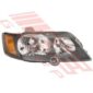 Holden Commodore Vy 2002- S/Ss/Sv8 Headlamp - Righthand - Black - W/Amb Cnr Lamp