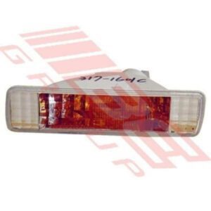 Honda Accord 1988 - 89 Bumper Lamp - Lefthand - Clear W/Amb Inner - Single Bulb