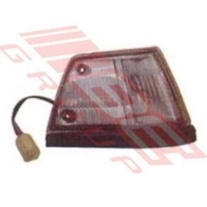 Honda Civic Sdn 1986 - 87 Corner Lamp - Righthand - Clear With Black Trim